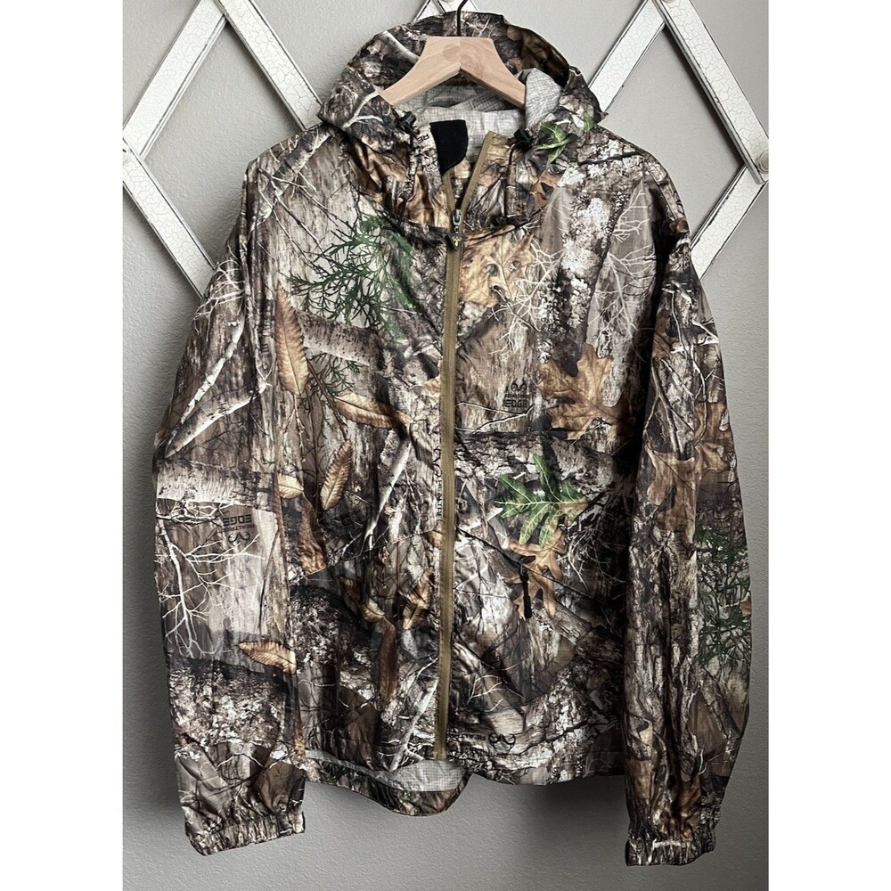 King's Shadow Camo Men's XL Climatex Hooded Rain Jacket Realtree Edge